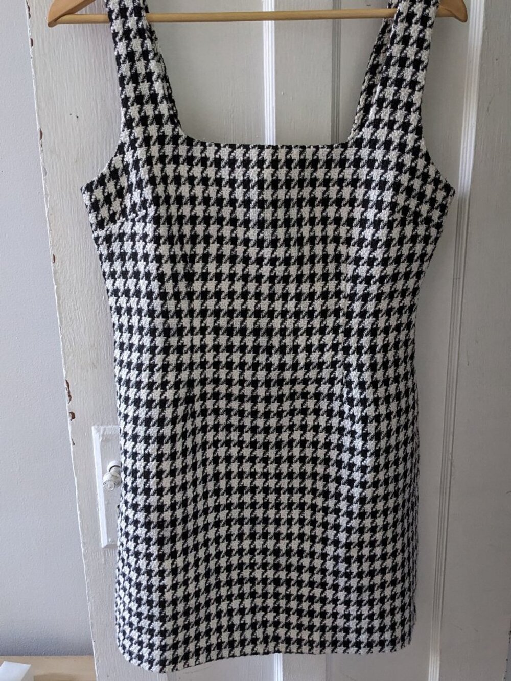 Houndstooth Tweed Dress